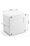100x100x80MM Waterproof Plastic Junction Box, White, Screw-Mount Enclosure, Outdoor Electrical Project Box with Stainless Steel Screws - 5
