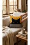 Black Cat Patterned Decorative Throw Pillow Cover 45X45 cm Hidden Zipper Honeycomb Fabric Digital Printed Modern Pillowcase - 3