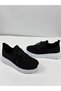 Spotted Women's Black and White Comfortable Lightweight Soft Sole Casual Sports Shoes - 2