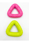Small Breed and Puppy Dog Teething Toy Triangle Teeth Cleaner Biting Ring 7 cm