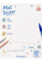 Blank Matte Sticker Label 5X1 cm 70 Pieces Writable White Name Tag