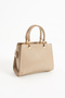 Mink Women's Cross Strap Hand and Shoulder Bag with Gold Accessories - 4