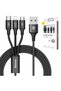 Cablu Rapid 3 în 1 USB Tip-C Lightning Micro - 5