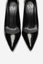 Clyde Black Patent Leather Genuine Leather Women's Heeled Shoes - 2