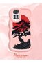 Redmi Note 11 Compatible Case Camera Protector Pink Silicone Couple Phone Case Tree Pattern - 2
