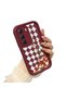 Infinix Hot 60 Pro Compatible Case Camera Protector Burgundy Silicone Couple Phone Case with Floral Pattern - 2