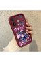 Vivo V60 Compatible Case Camera Protector Claret Red Silicone Couple Phone Case Butterfly Pattern - 3