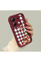 Xiaomi Redmi Note 13 Compatible Case Camera Protector Claret Red Silicone Couple Phone Case with Floral Pattern - 2