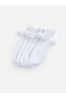 Alita City Lcw Kids White Patterned Girls' Booties Socks with a Difference
