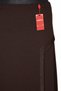 Hesna Women's Talia Plus Size Glittery Lined Quality Brown Bell Skirt - 4