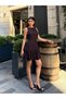 Linen Pleated Detailed Dress - 3