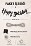 Black Kraft Happy Birthday Banner 110X20 cm Calligraphic Birthday Party Ornament Wall Lettering Decoration - 3