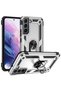 Galaxy S22 Plus Case Camera Protector Magnetic Stand Tank Protection
