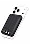 Magnetic Power Bank 10000mAh for iPhone 17 Pro Max – MagSafe Compatible Portable Wireless Charger with Built-in Cables Type-C, Lightning, USB black - 2