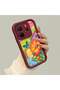 Xiaomi Redmi Note 14 4g Compatible Case Camera Protector Burgundy Silicone Couple Phone Case Butterfly Pattern - 2