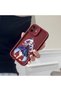 iPhone 17 Pro Compatible Case Camera Protector Burgundy Silicone Couple Phone Case Cat Pattern - 4