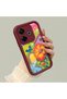Xiaomi Redmi 13 Compatible Case Camera Protector Claret Red Silicone Couple Phone Case Butterfly Pattern - 2
