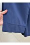 Aleyna Yarısı Buttoned Waist-Tightened Tunic-Zn2092 Navy Blue - 3
