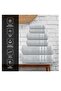 Infinitee Xclusives Premium Grey Bath Towel Set - 100% Turkish Cotton 2 Bath Towels, 2 Hand Towels, 2 Washcloths - Soft, Absorbent, Durable – Quick Dry - Perfect for Daily Use by Infinitee Xclusives - 5