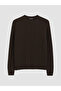 Lcw Modest Brown Crew Neck Knitted Women's Sweater - 5