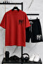 Bklyn Printed Cotton Fabric Men's T-Shirt-Shorts Set