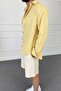 Yellow Linen Shirt with Button Detail - 3