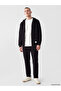 Ozmarka New Season Black Standard Fit Zippered Men's Sweatpants - 2