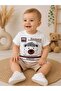طقم صيفي من القطن المطبوع من Erkek Bebek Exclusive Bear للصبيان الصغار