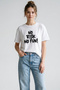 Premium No Risk No Fun Text Printed Oversize Unisex T-Shirt 100% Cotton Streetwear White T-Shirt - 2