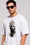 Unisex Oversize Messi T-Shirt King Leo Messi Printed White T-Shirt Front Printed Cotton Crew Neck Short Sleeve Summer T-Shirt - 4