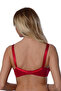 # Lace Bra Quality Stretchy Fabric Stylish Comfortable Polyamid Burgundy Lace Gathering Bra - 5