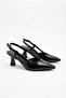 62034 Yanki Soft Comfortable Open Back 6 cm Heel Height Pointed Toe Women's Shoes