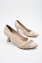 84035 Comfortable Stone Accessory 6 cm Heel Height Pointed Toe Women's Shoes