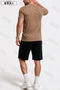 Limited Edition Printed Oversized Unisex T-Shirt & Black Shorts Set - 2