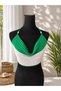 Handmade Crochet Crop Blouse |   Bohemian Summer Women's Blouse with Straps Bustier Green - 5