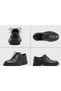 Genuine Leather Italian Style Eva High Sole Odorless Black Classic Men's Shoes Te0404 - 3