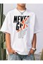 Never Give up Printed Crew Neck 100% Cotton Short Sleeve Kids and Teenagers T-Shirt