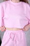 Relaxed Fit Crop Top and High Waist Shorts Set |   Double Set - 3