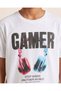 Senior Boys White Graphic Cotton T-Shirt - 3