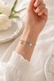Silver Color Women's Bracelet with Beads 16 cm + 5 cm Dorika Bracelet - 3