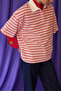 Polo Collar Striped T-Shirt - 2