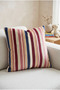 Milano Afternoon Dog Patterned 2-Piece Decorative Throw Pillow Cover Set, Retro Striped Italian Cafe Themed Living Room Decor - 4