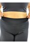 Plus Size Viscose Lycra Tulle Detailed Wide Leg Slim Viscose Women's Capri Leggings Trousers - 5
