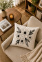 Decorative Punch Throw Pillow Cover Linen Fabric with Hidden Zipper 43X43 - 2
