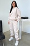 Unisex Women's and Men's Thatsofect Printed Oversize 3 Thread Hooded Tracksuit Set - 2