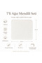 Set of 7 Baby Mouth Wipes 100% Cotton 22X22 cm 4 Patterned 3 Plain - 4