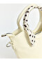 Esvab • Modern & Distinctive Leather-Look Women's Shoulder Bag with Scarf Detail - 3