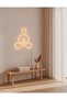 Yoga Meditasyon Figürlü LED Neon Duvar Tablosu | Amber Aydınlatmalı Modern Dekor | Salon - 2