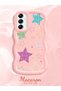 Samsung Galaxy A14 5g Compatible Case Camera Protector Pink Silicone Couple Phone Case Star Pattern - 2