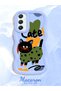 Samsung Galaxy A34 5g Compatible Case Camera Protector Blue Silicone Couple Phone Case Cat Pattern - 2